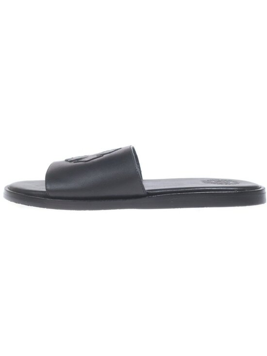 Chrome Hearts CH Slide Leather CH Plus Patch Sandals